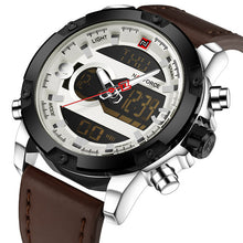 Load image into Gallery viewer, NAVIFORCE Luxury Brand Men Analog Digital Leather Sports Watches Men's Army Military Watch Man Quartz Clock Relogio Masculino