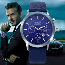 Load image into Gallery viewer, 2017 Mens Watches NORTH Brand Luxury Casual Military Quartz Sports Wristwatch Leather Strap Male Clock watch relogio masculino