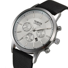 Load image into Gallery viewer, 2017 Mens Watches NORTH Brand Luxury Casual Military Quartz Sports Wristwatch Leather Strap Male Clock watch relogio masculino