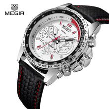 Load image into Gallery viewer, MEGIR Men's Watches Top Brand Luxury Quartz Watch Men Fashion Casual Luminous Waterproof Clock  Relogio Masculino 1010