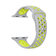 Load image into Gallery viewer, Brand Sport Silicone strap for Apple Watch Band 42mm Bracelet Wristband for Apple Watch Strap Rubber iwatch 3/2/1 38MM Watchband