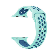 Load image into Gallery viewer, Brand Sport Silicone strap for Apple Watch Band 42mm Bracelet Wristband for Apple Watch Strap Rubber iwatch 3/2/1 38MM Watchband