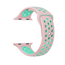 Load image into Gallery viewer, Brand Sport Silicone strap for Apple Watch Band 42mm Bracelet Wristband for Apple Watch Strap Rubber iwatch 3/2/1 38MM Watchband