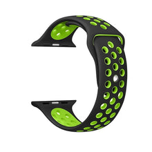 Load image into Gallery viewer, Brand Sport Silicone strap for Apple Watch Band 42mm Bracelet Wristband for Apple Watch Strap Rubber iwatch 3/2/1 38MM Watchband