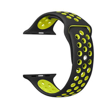 Load image into Gallery viewer, Brand Sport Silicone strap for Apple Watch Band 42mm Bracelet Wristband for Apple Watch Strap Rubber iwatch 3/2/1 38MM Watchband