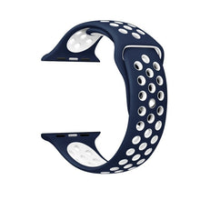 Load image into Gallery viewer, Brand Sport Silicone strap for Apple Watch Band 42mm Bracelet Wristband for Apple Watch Strap Rubber iwatch 3/2/1 38MM Watchband