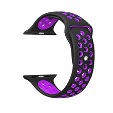 Load image into Gallery viewer, Brand Sport Silicone strap for Apple Watch Band 42mm Bracelet Wristband for Apple Watch Strap Rubber iwatch 3/2/1 38MM Watchband