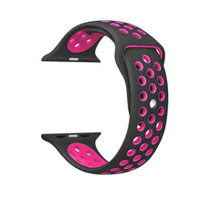 Load image into Gallery viewer, Brand Sport Silicone strap for Apple Watch Band 42mm Bracelet Wristband for Apple Watch Strap Rubber iwatch 3/2/1 38MM Watchband