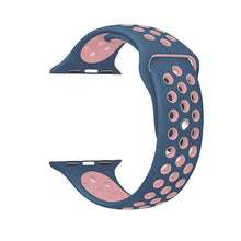 Load image into Gallery viewer, Brand Sport Silicone strap for Apple Watch Band 42mm Bracelet Wristband for Apple Watch Strap Rubber iwatch 3/2/1 38MM Watchband