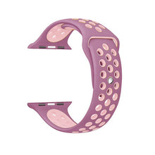Load image into Gallery viewer, Brand Sport Silicone strap for Apple Watch Band 42mm Bracelet Wristband for Apple Watch Strap Rubber iwatch 3/2/1 38MM Watchband