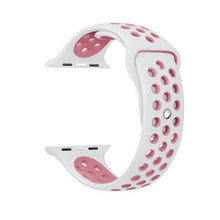 Load image into Gallery viewer, Brand Sport Silicone strap for Apple Watch Band 42mm Bracelet Wristband for Apple Watch Strap Rubber iwatch 3/2/1 38MM Watchband